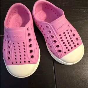 Native Kids C4 Jefferson Slip-On - Pink with White Toe